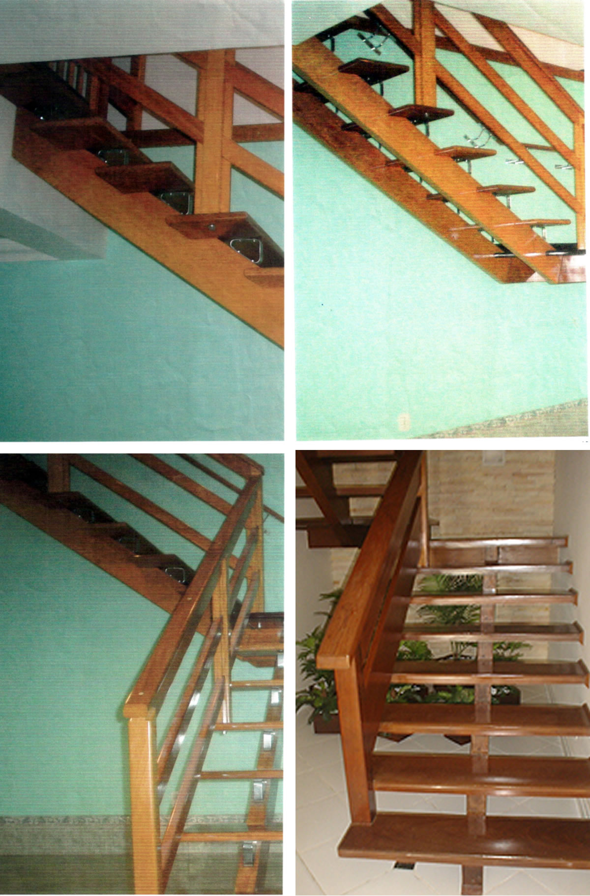 <span>Escada em madeira maciça reforçada</span>
